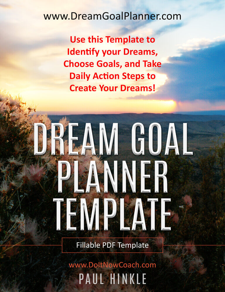 achieve goals Dream Goal Planner Template