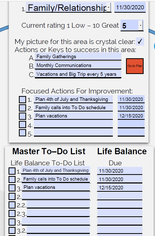 Create a Master To Do List for Life Balance