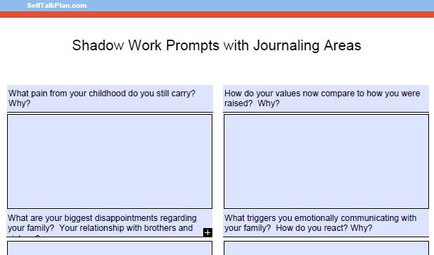 Shadow Prompts with Journaling Ares