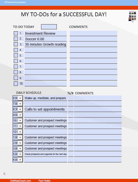 Time Management Definition using Timeboxing