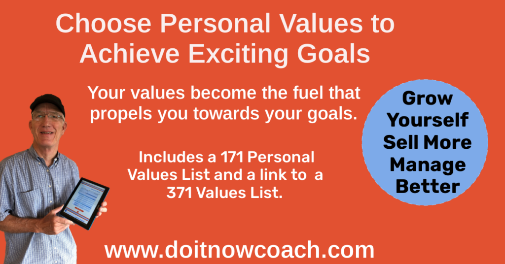 Choose Personal Values to Achieve Goals