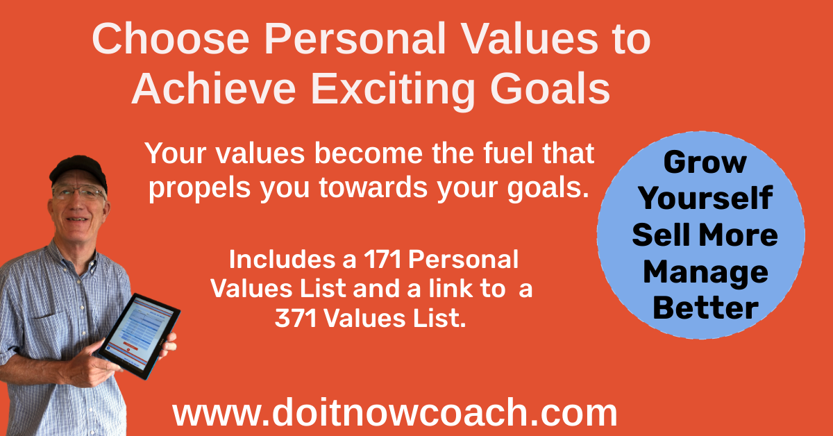 Choose Personal Values to Achieve Goals